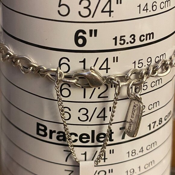 James Avery Forged Link Charm Bracelet, XS/S, Sterling Silver - Picture 2 of 2